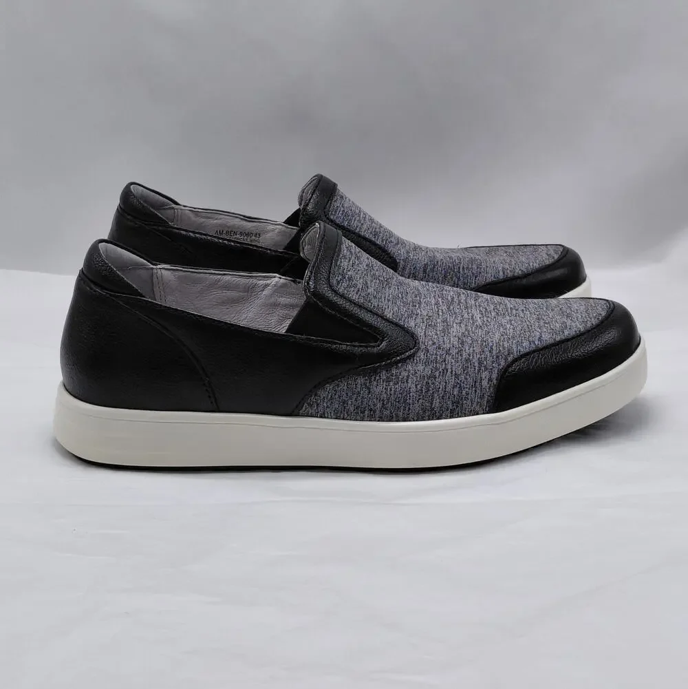 Alegria Bender Men's Black Bend Slip On Casual Loafers Shoes Size 43 US 9.5